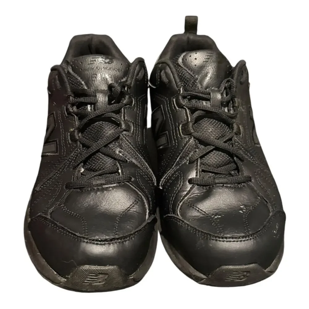 New Balance 608 v5 Shoes Mens Size 10 D Black Leather Slip Resistant Restaurant